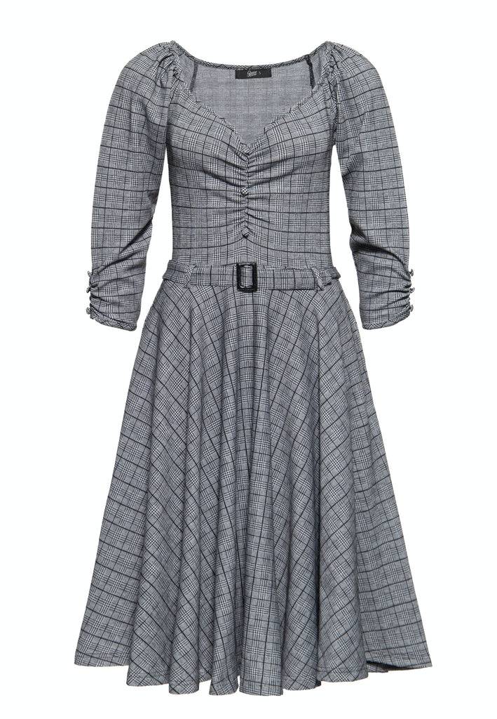 Queen Kerosin Swingkleid in Karo-Optik Speichern exportieren
