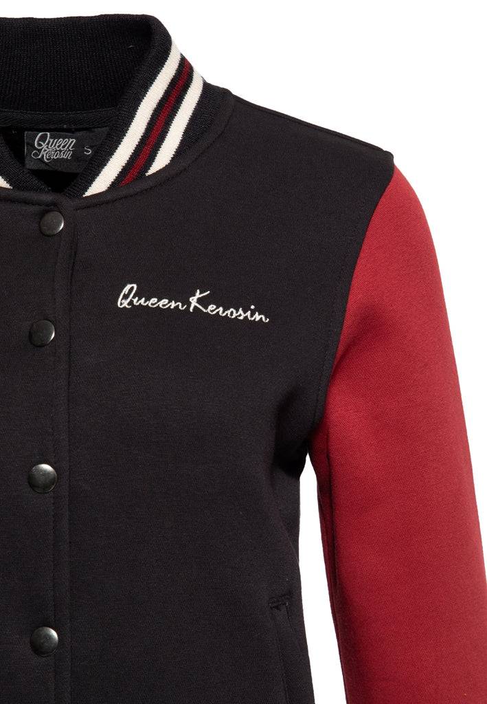 Queen Kerosin College Sweatjacke «Queen of the Road» Im Verkauf
