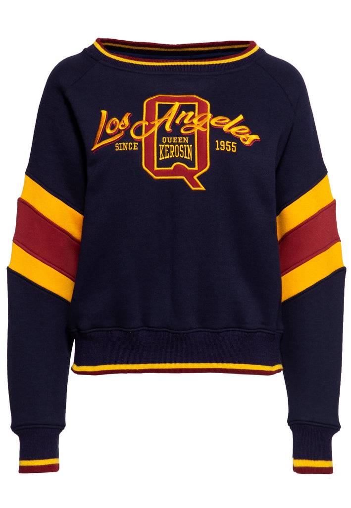 Queen Kerosin Boyfriend Pullover «L.A. Q.» Online