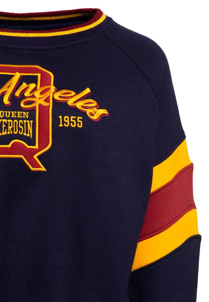 Queen Kerosin Boyfriend Pullover «L.A. Q.» Online