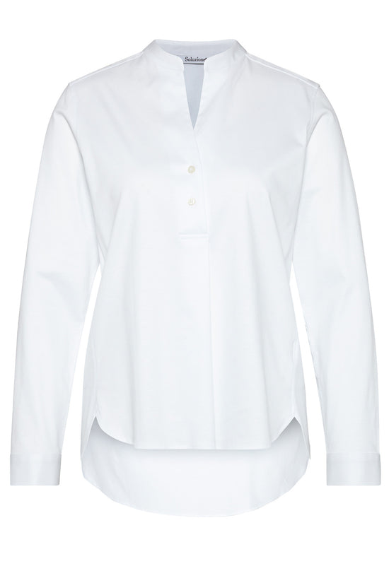 Soluzione Bluse mit Stehkragen Teresa Saisonschlussverkauf