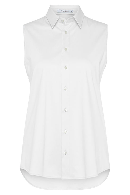 Soluzione Ärmellose Bluse in einer A-Linie mit durchgehender KL Kauf eins, bekomm eins gratis